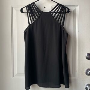 Cute black flowy top